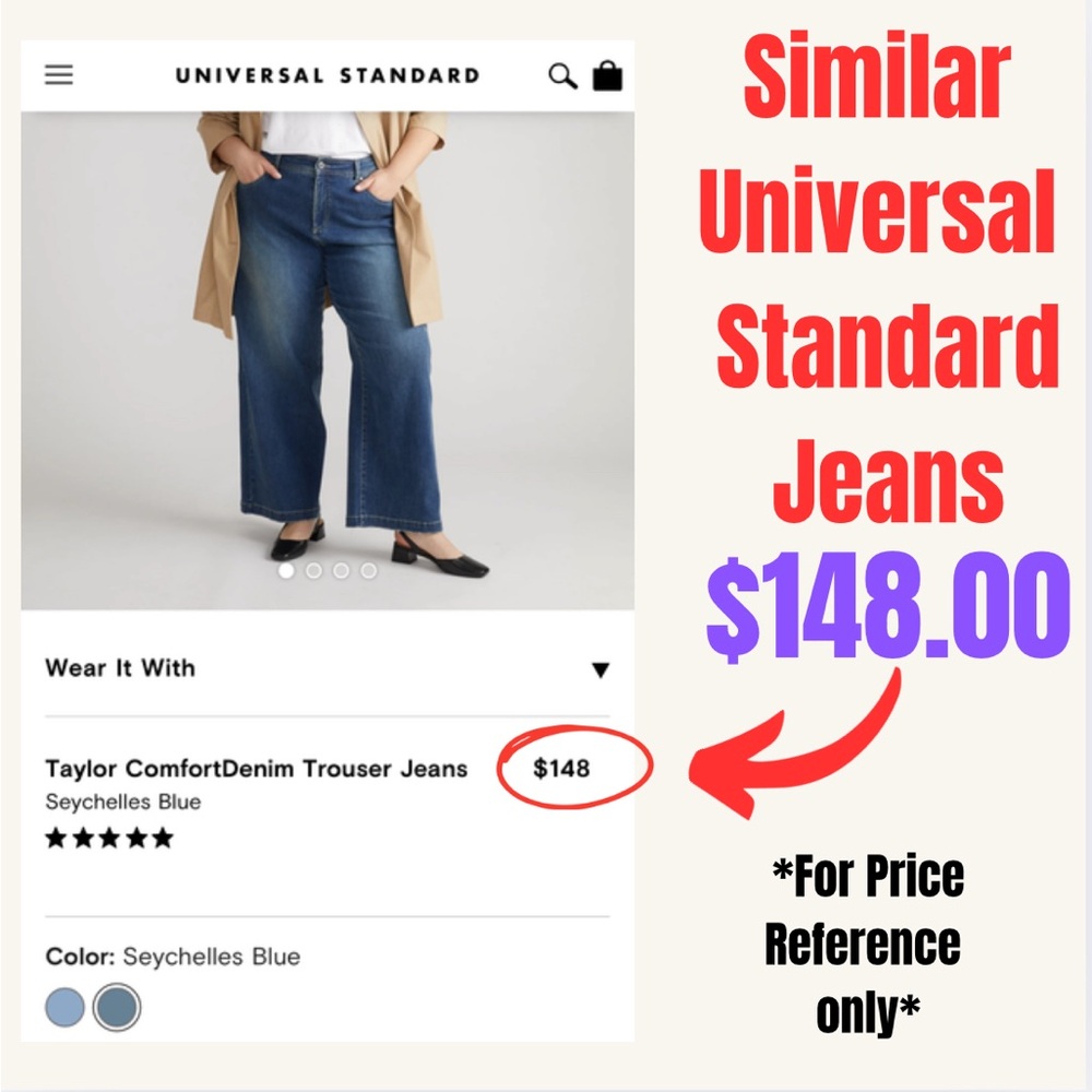 Universal Standard Seine High Rise Skinny Jeans Sz 14 27 Inch - Picture 15 of 15